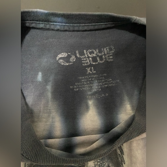 Liquid Blue slayer tie dye band tee shirt - Picture 3 of 5